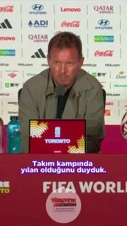 Büyük bir anakonda... Julian Nagelsmann ve Jonathan Tah'ten, Joshua Kimmich'in gördüğü yılan hakkında esprili yanıtlar!
