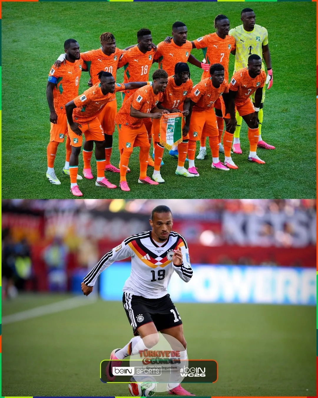 Almanya ile Fildişi Sahili arasında oynanan maçta Süper Lig'den 5 futbolcu forma giydi! Yahia Fofana, Wilfried Singo, Emmanuel Agbadou, Christ Oulai ve Leroy Sane.
