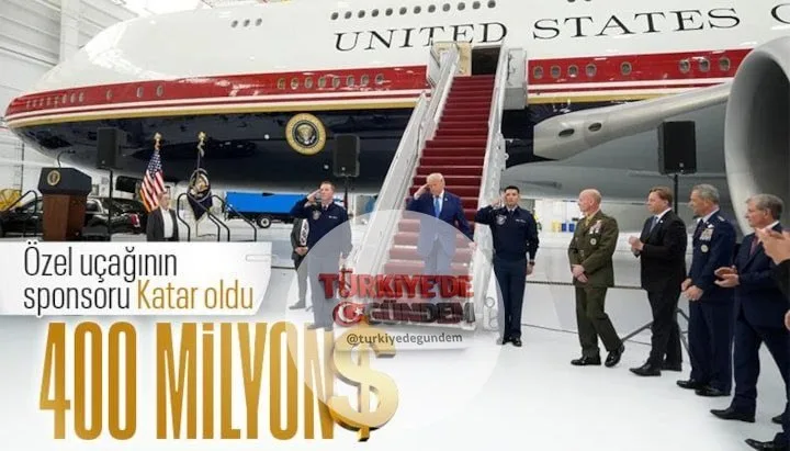 Andrews Ortak Hava Üssü'nde düzenlenen törende konuşan Trump, Katar tarafından hibe edilen ve kapsamlı modernizasyon çalışmalarının ardından "Başkanlık" uçağı olarak hizmete alınan Boeing 747'yi tanıttı.