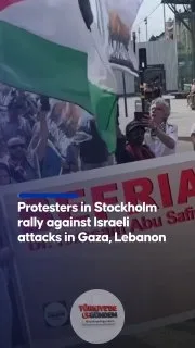 İsveç'in başkenti Stockholm'de, İsrail'in Gazze ve Lübnan'a yönelik saldırıları protesto edildi. Göstericiler, saldırıların durdurulmasını ve İsveç'in Tel Aviv'e silah satışını kesmesini talep etti.