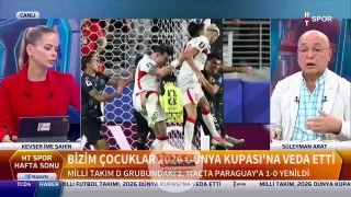 HT Spor Hafta Sonu @suleymanarat : Fenerbahçe, Beşiktaş, Galatasaray; Trabzonspor'u da ekleyelim... Baktığın zaman hepsinin forvetleri yabancı oyunculardan oluşuyor. Böyle bir ortamda milli takıma oyuncu yetiştirmek de çok zor. İleride bunun daha da