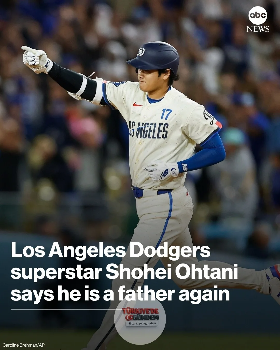 Los Angeles Dodgers'ın süperstarı Shohei Ohtani yeniden baba oldu.