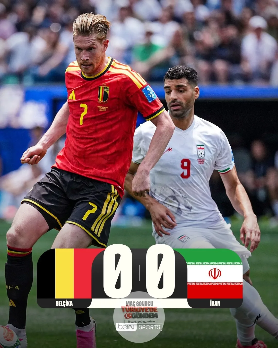 Belçika, 10 kişi kaldığı maçta Alireza Beiranvand'ı geçemedi! Belçika 0-0 İran