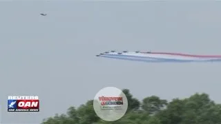 Fransız savaş uçakları, ABD'nin yaklaşan 250. bağımsızlık yıl dönümünü ve iki ülke arasındaki tarihi ittifakı simgelemek amacıyla Washington üzerinde kol uçuşu gerçekleştirdi. Güncel gelişmeler için OAN'i Spectrum ve YouTube TV üzerinden takip edebil