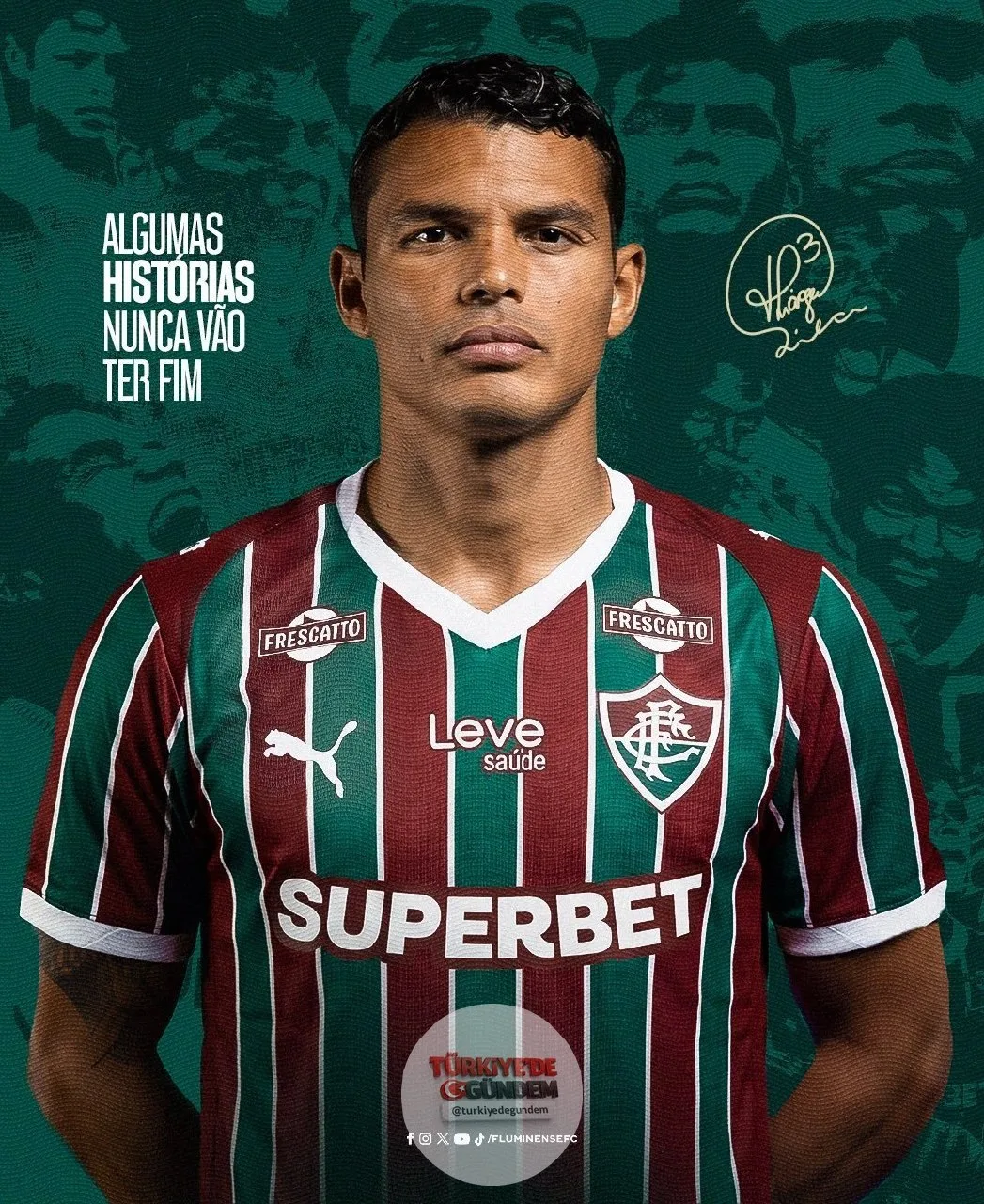 Thiago Silva, Fluminense ile 1 yıllık sözleşme imzaladı.