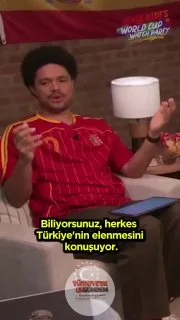 Güney Afrikalı komedyen Trevor Noah, Türkiye'nin Dünya Kupası'ndan elenmesini şu sözlerle değerlendirdi: "Türkiye'nin 30 şut çektiğini söylüyorlar ama o şutlara bir bakın. Kaçı gerçekten tehlikeliydi? Bu, benim Eugene ile dövüşüp 10 tane zayıf yumruk