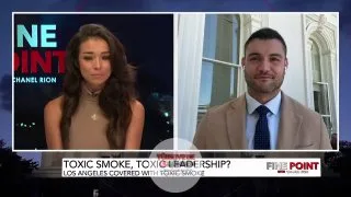 CALIFORNIA'DA TEMİZ HAVA HAYALİ. California Eyaleti Cumhuriyetçi Meclis Üyesi (8. Bölge) David Tangipa, Los Angeles'taki depo yangınının şehrin üzerini nasıl zehirli dumanla kapladığını, acil durum ilanlarına yol açtığını ve California yönetimine dai