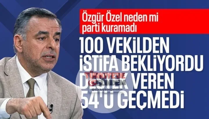 Özgür Özel'i destekleyen 106 milletvekilinin istifa edeceği iddialarına ilişkin konuşan Barış Yarkadaş, "O 106 rakamı, her şeyden önce Özgür Özel ve arkadaşlarının bir hayal ürünüdür" dedi.