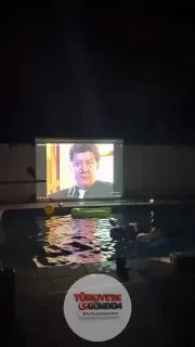 Havuz başında Kurtlar Vadisi izleyen vatandaş, Laz Ziya'nın bağırma sesinin aniden yükselmesiyle neye uğradığını şaşırdı.