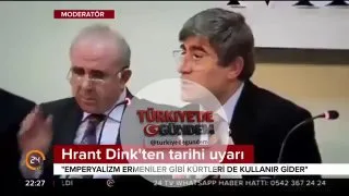| Hrant Dink: "Emperyalizm, tıpkı Ermenilere yaptığı gibi Kürtleri de kullanır ve sonra bırakır. Kürtler bu noktada ya tek devletleri olan Türkiye'ye tutunacaklar ya da Amerika ve İsrail gibilerin peşinden giderek ellerindekini de kaybedecekler."