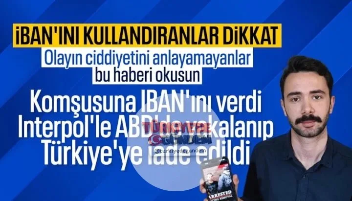 IBAN numarasını paylaştığı çocukluk arkadaşı ve komşusu yüzünden dolandırıcılık suçlamasıyla karşı karşıya kaldığını iddia eden Mustafa Tolun, hapse girmemek için Amerika Birleşik Devletleri'ne kaçtı. Burada INTERPOL tarafından yakalanan Tolun, Türki