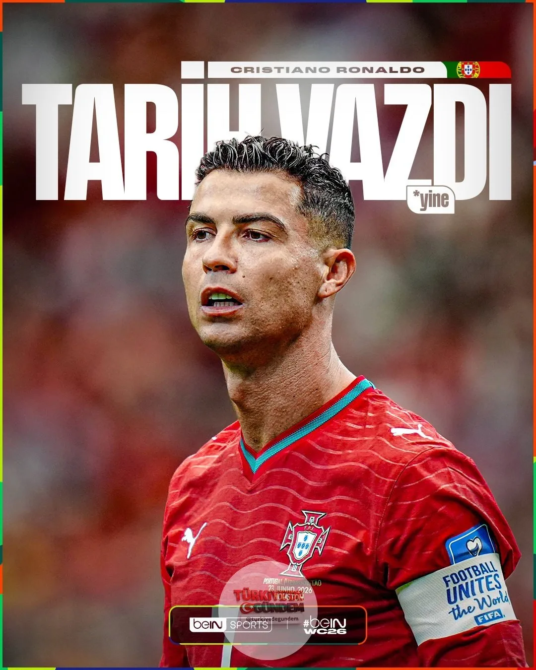 Cristiano Ronaldo tarihe geçti! Altı farklı Dünya Kupası'nda gol atan ilk futbolcu oldu...