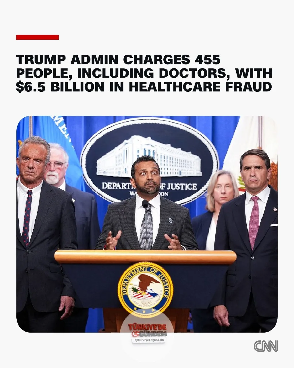 Trump yönetiminin dolandırıcılıkla mücadele kapsamında attığı son adımda Adalet Bakanlığı, sağlık hizmetlerinde dolandırıcılık ve opioid suistimali planlarına karıştıkları iddiasıyla 455 kişi hakkında suç duyurusunda bulundu.