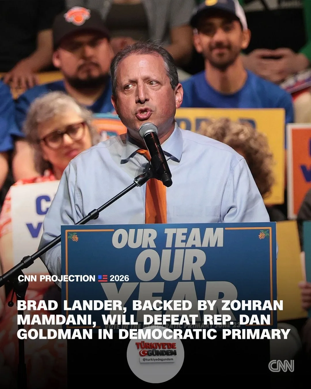 CNN'in seçim masası verilerine göre, New York Belediye Başkanı Zohran Mamdani'nin müttefiki Brad Lander, New York 10. Bölge Demokrat Parti ön seçimlerinde Temsilciler Meclisi Üyesi Dan Goldman'ı mağlup edecek.