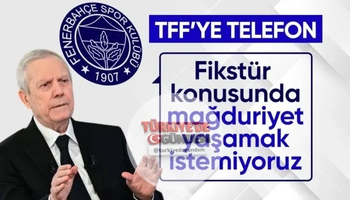 Fenerbahçe, Süper Lig fikstürüyle ilgili geçmiş yıllarda yaşanan mağduriyetlerin bu yıl tekrarlanmaması adına TFF ile bir telefon görüşmesi gerçekleştirdi.