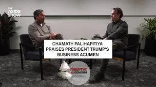 The Axios Show'da yeni: Chamath, Başkan Trump ile yapay zeka üzerine konuşmanın nasıl bir şey olduğunu şöyle anlattı: "Gerçekten meraklı, gerçekten zeki ve sezgileri inanılmaz derecede güçlü... Onu etkileşimde bulunduğum diğer iş insanlarıyla kıyasla