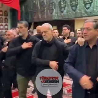 İran Cumhurbaşkanı Mesud Pezeşkiyan, Urmiye'deki Hazreti Ali bin Musa er-Rıza Camii'nde düzenlenen Aşura Gecesi anma törenine katılarak, Türkçe ağıtlar eşliğinde "matem" ritüelini gerçekleştirdi.