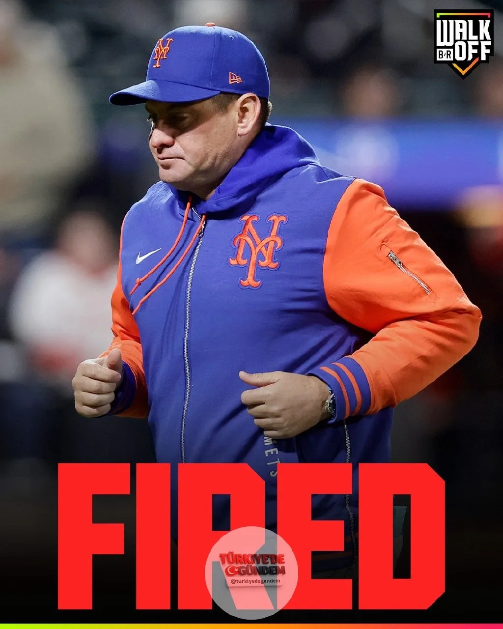 Mets, sezonun ilk 81 maçında 34 galibiyet ve 47 mağlubiyet almasının ardından menajer Carlos Mendoza'nın görevine son verdi.