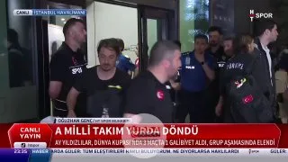 A Milli Futbol Takımımız yurda döndü.