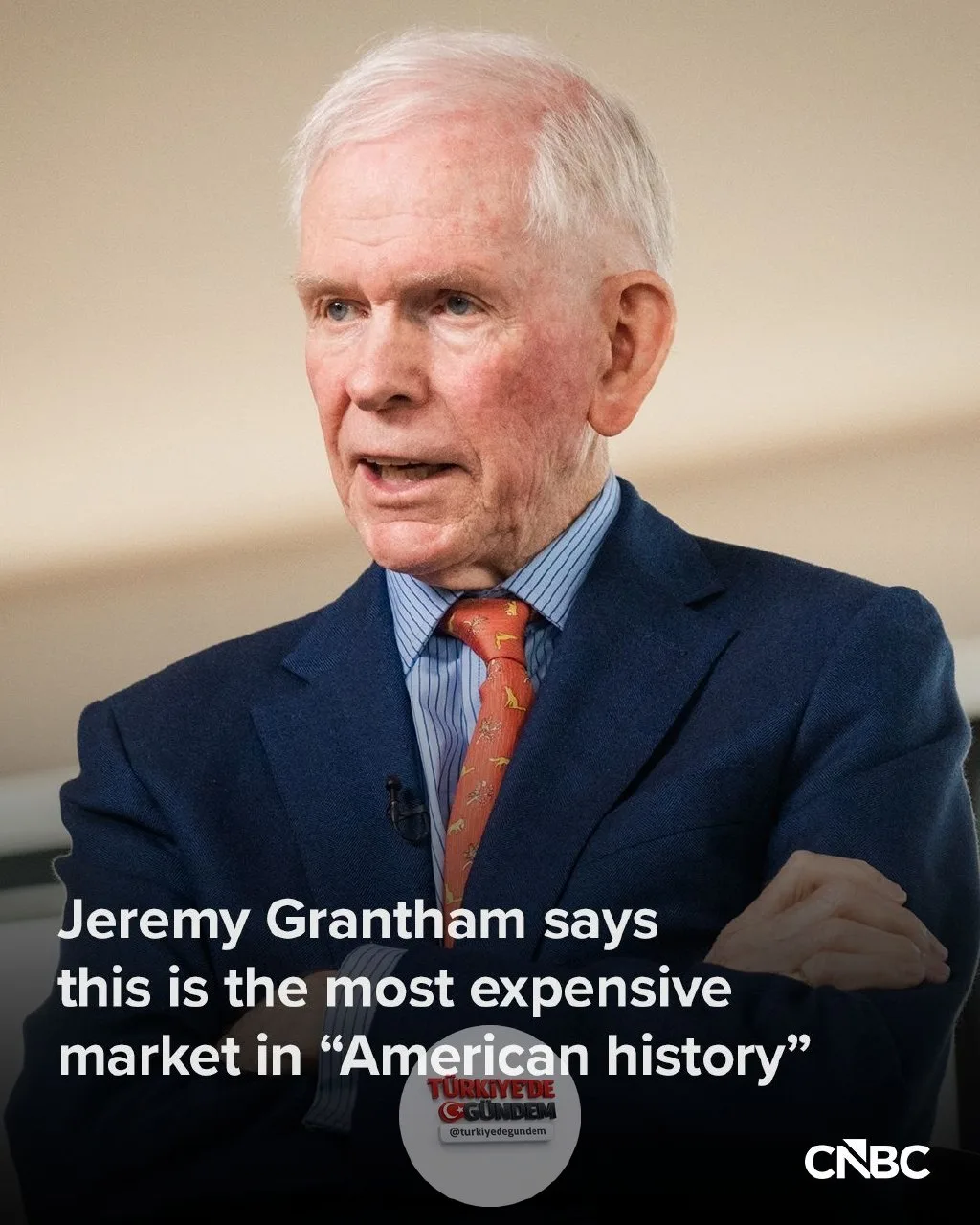 Kıdemli yatırımcı Jeremy Grantham, yapay zeka patlamasının ABD borsasını tüm zamanların en pahalı seviyesine taşıdığını ve sonunda tarihi bir düşüşe yol açabileceğini belirtti. Grantham, CNBC'nin "Squawk Box" programına yaptığı açıklamada, "Borsanın