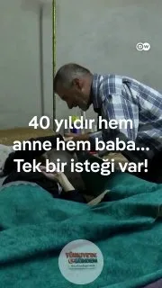 65 yaşındaki Zeki Eyilik, 40 yıldır serebral palsi hastası olan oğluna tek başına bakıyor; şimdi ise tek bir dileği var.