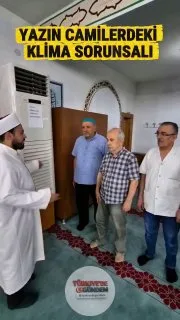 Bir mollanın esprili paylaşımı: "Camilerde yaz dönemi klima sorunu."