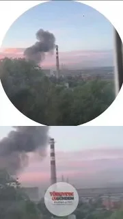 1 tonu aşan harp başlığına sahip Flamingo-5 (FP-5) seyir füzesi, Rusya'nın Volgograd kentindeki bir tesisi vurdu ve işte böyle patladı.