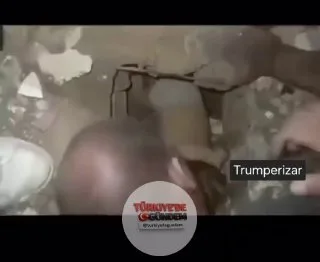 Venezuela'da bir bebek enkazdan sağ olarak çıkarıldı.